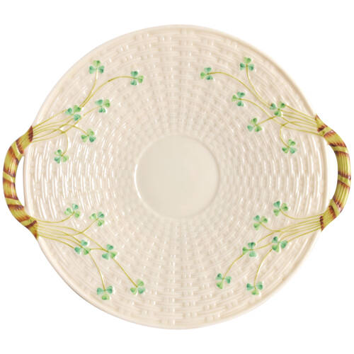 Shamrock Handled Cake Plate