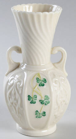 Shamrock 5" Handled Vase