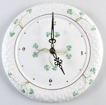 Shamrock Hanging Wall Clock