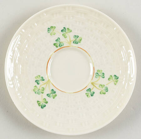 Shamrock Saucer for Irish Coffee Cup