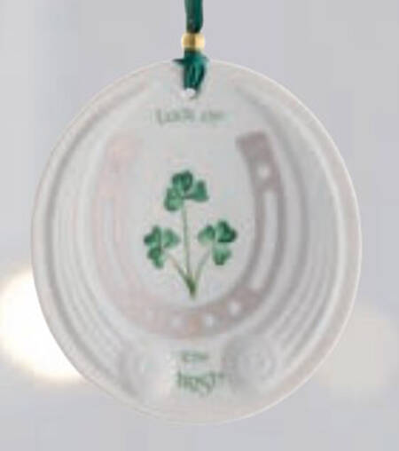 Belleek Christmas Ornament Luck Of The Irish - Boxed