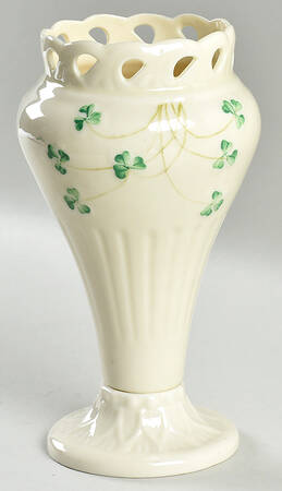 Shamrock 7" Pierced Vase
