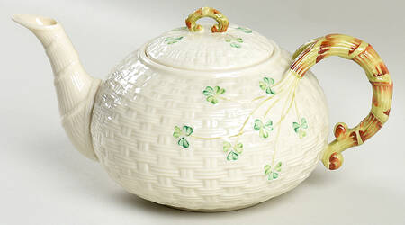 Shamrock Teapot & Lid