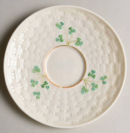 Shamrock Saucer for Flat Cup