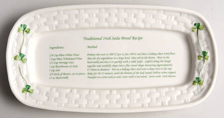 Shamrock Bread Tray