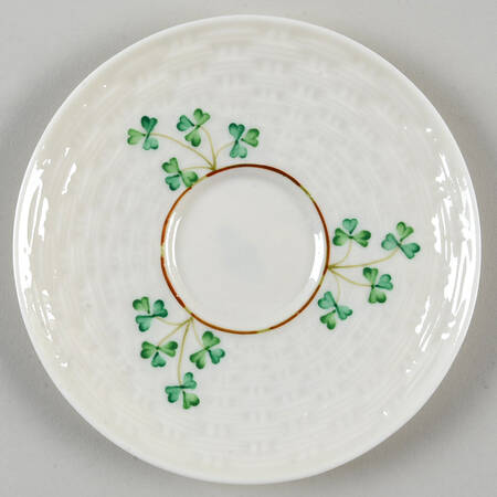 Shamrock Saucer for Flat Cup