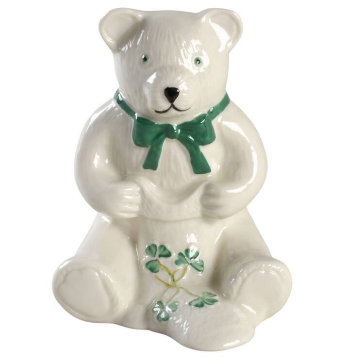 Shamrock Bear Figurine