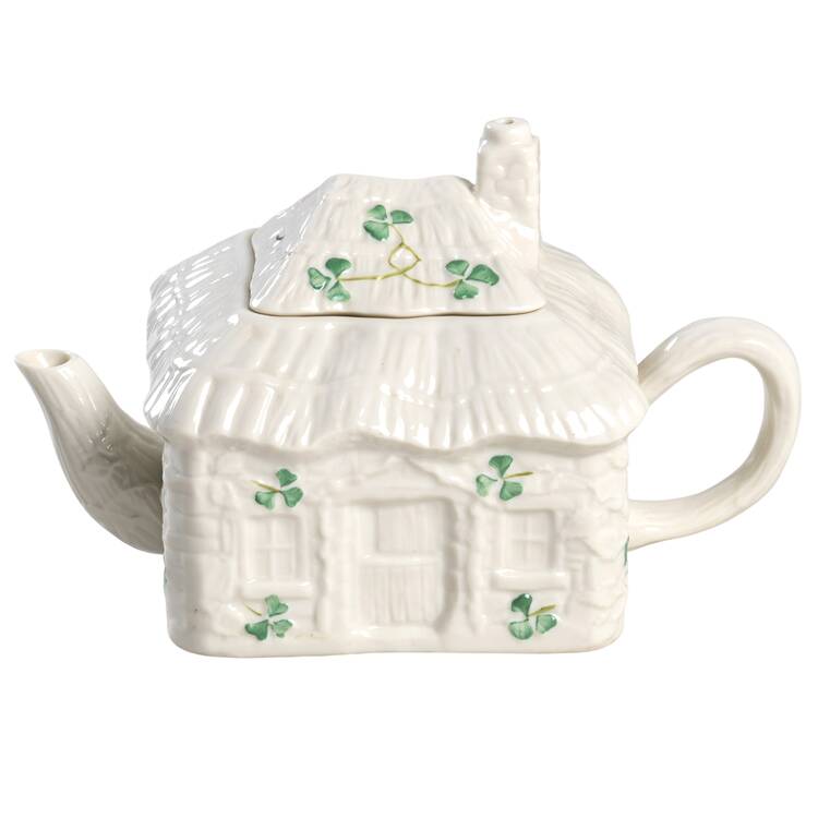 Shamrock Figural Teapot & Lid