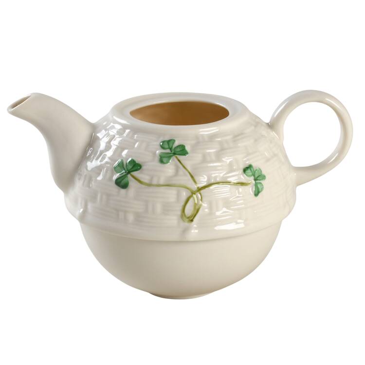 Shamrock Individual Teapot with Cup Teapot No Lid