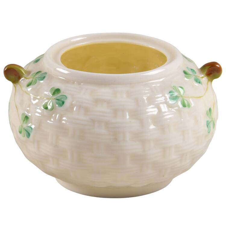 Shamrock Mini Sugar Bowl No Lid