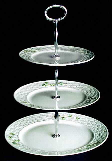 Shamrock 13 7/8"-14 1/4" 3-Tiered Serving Tray(DP,SP,BB) HC