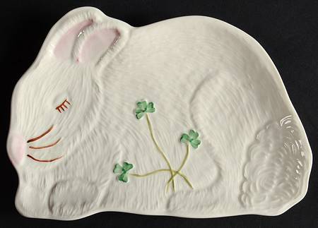 Shamrock Bunny Plate