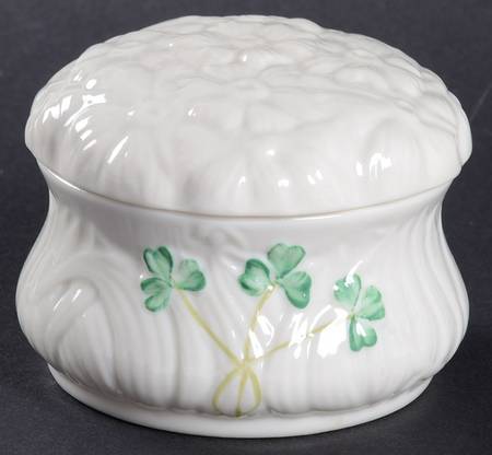 Shamrock Trinket Box with Lid