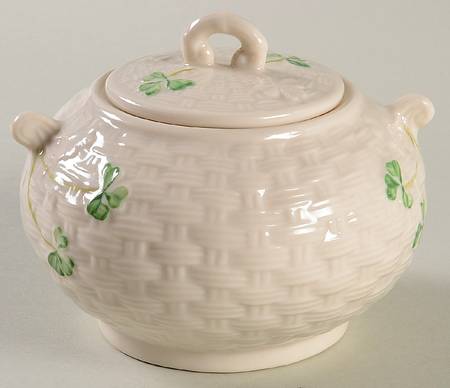 Shamrock Sugar Bowl & Lid