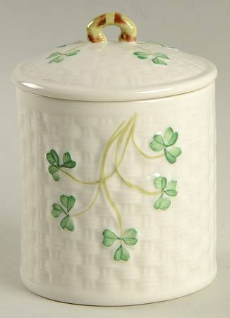 Shamrock Storage Jar & Lid