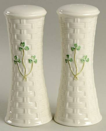 Shamrock Tall Salt & Pepper Set