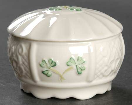 Shamrock Trinket Box & Lid
