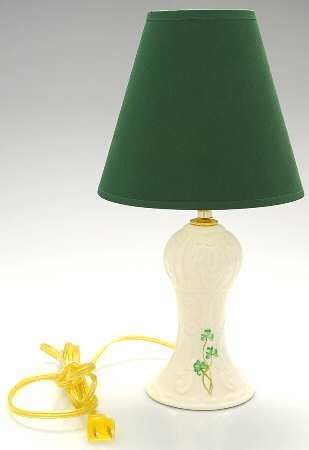 Shamrock 9" Electric Lamp & Shade