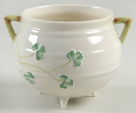 Shamrock Family Size Open Sugar Bowl