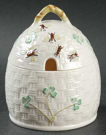 Shamrock Honey Pot with Lid