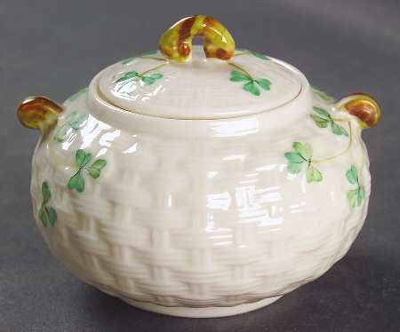 Shamrock Mini Sugar Bowl & Lid