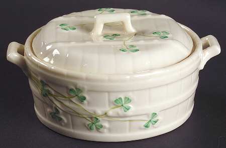 Shamrock Butter Tub & Lid