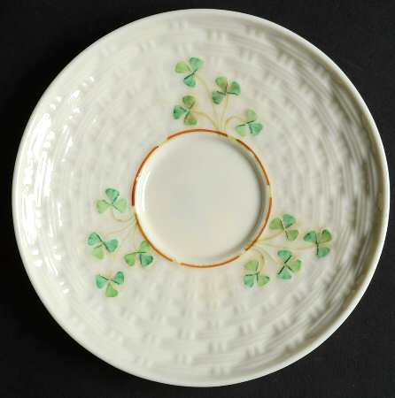 Shamrock Saucer for Flat Cup