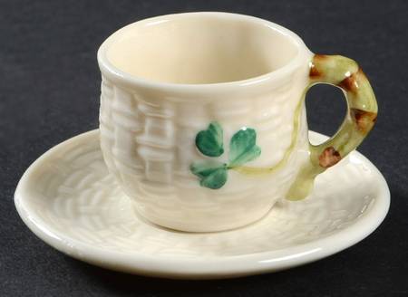 Shamrock Miniature Cup and Saucer Set