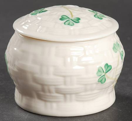 Shamrock Trinket Box with Lid