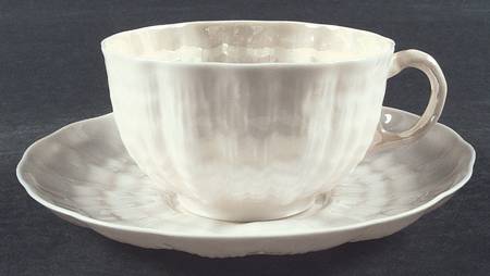 Tridacna White Flat Cup & Saucer Set
