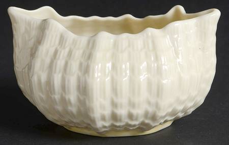 Tridacna White Open Sugar Bowl