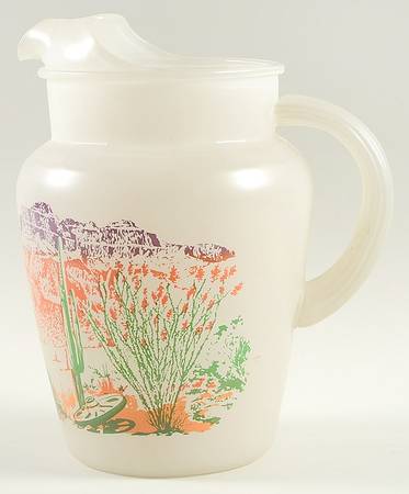 Arizona Cactus Glassware Pitcher
