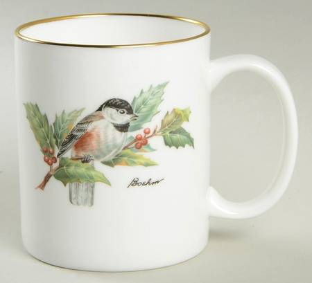 Chickadee & Holly Mug