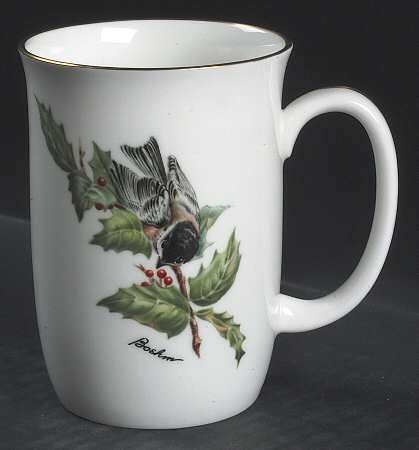 Chickadee & Holly Mug