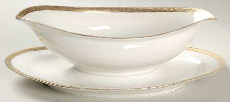 BOG1 Gravy Boat with Attached Underplate
