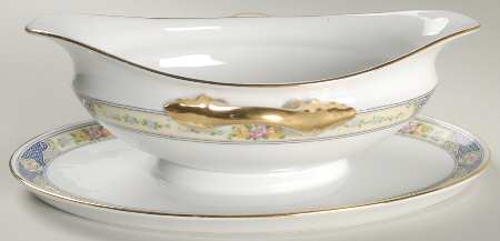 2164 Gravy Boat with Attached Underplate
