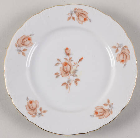 Alpin Rose Bread & Butter Plate by Bohemia Ceramic Works