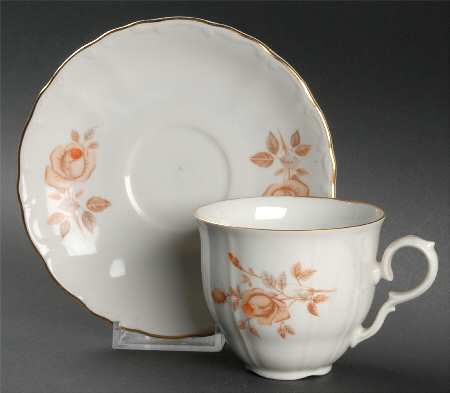 Alpin Rose Flat Cup & Saucer Set