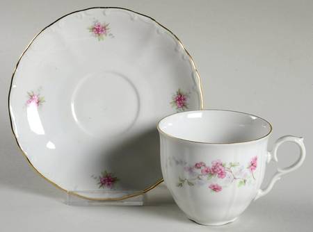 Antoinette Flat Cup & Saucer Set by Bohemia Ceramic Works