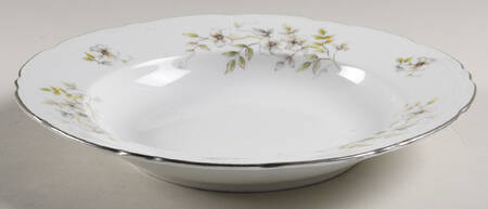 Blossom Rim Soup Bowl by Bohemia Ceramic Works