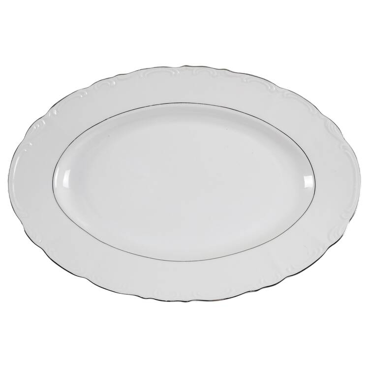 Contessa Platinum 12" Oval Serving Platter