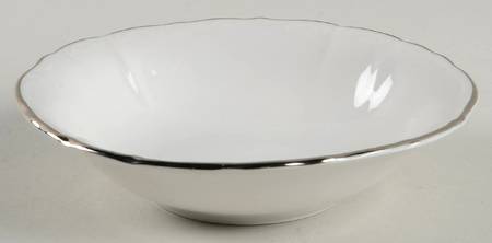 Contessa Platinum Fruit/Dessert (Sauce) Bowl by Bohemia Ceramic Works