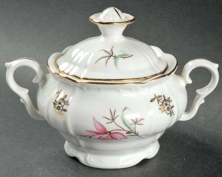 BOH8 Sugar Bowl & Lid by Bohemia Ceramic Works