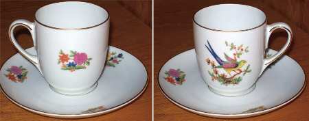 The Eaton Flat Demitasse Cup & Saucer Set