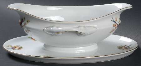 The Eaton Gravy Boat with Attached Underplate
