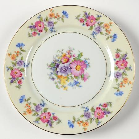 Floradora (Cream Border) Salad Plate