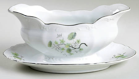 Imperial Ming Gravy Boat with Attached Underplate