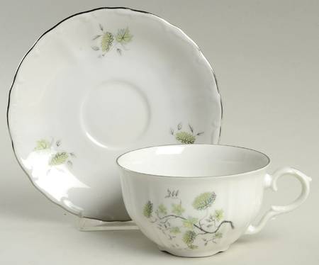Imperial Ming Flat Cup & Saucer Set
