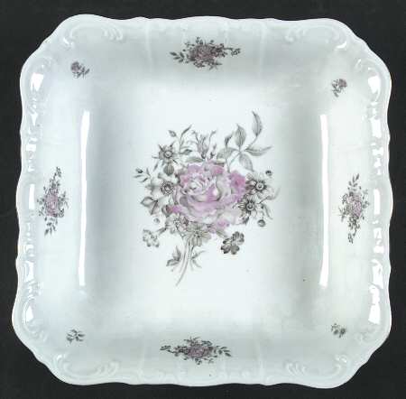 Maria (Embossed Scroll Edge) 9" Square Vegetable Bowl