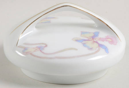 Orchid Iris Lid for Sugar Bowl